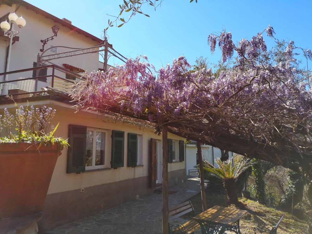 Вилла La Vivagna - Casa Vista Mare Tra Gli Ulivi Leivi Экстерьер фото