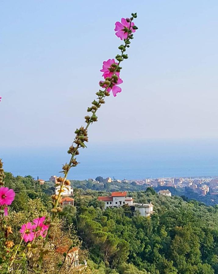 Вилла La Vivagna - Casa Vista Mare Tra Gli Ulivi Leivi Экстерьер фото