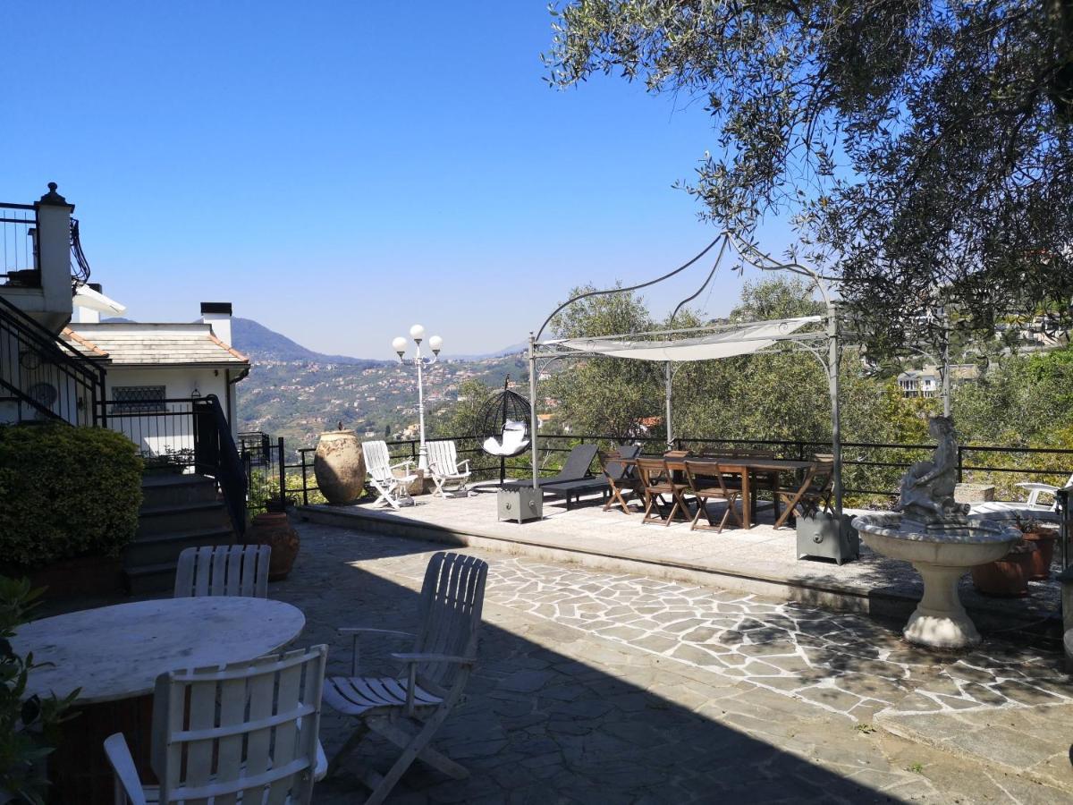 Вилла La Vivagna - Casa Vista Mare Tra Gli Ulivi Leivi Экстерьер фото